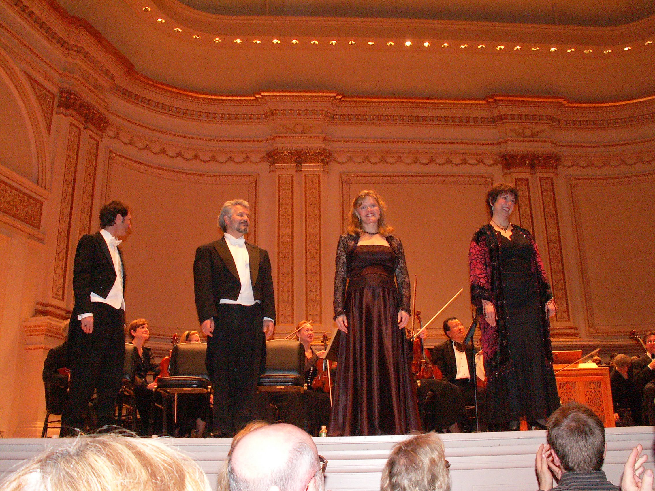 In concert at Carnegie Hall